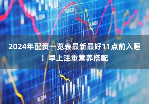 2024年配资一览表最新最好11点前入睡！早上注重营养搭配
